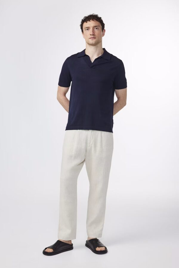 Ryan knitted polo navy