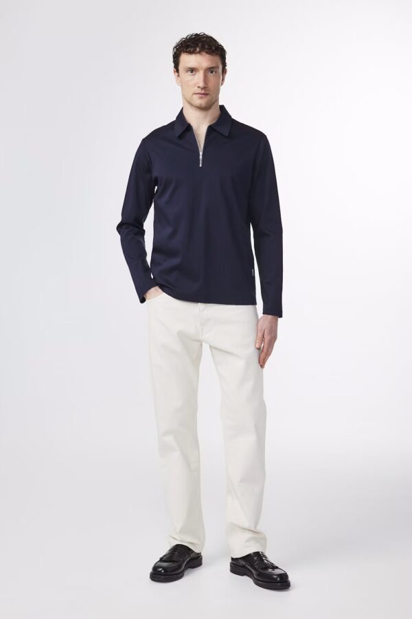 Ross zip polo navy - Image 2