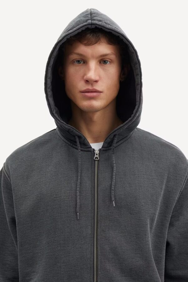 SAPIGMENT ZIP HOODY BLACK - Image 2