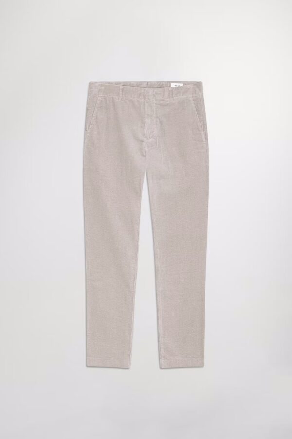 Theo Tapered leg corduroy slim fit Trousers fog - Image 7