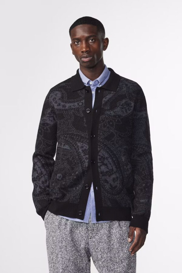 Emerson Boiled wool Cardigan