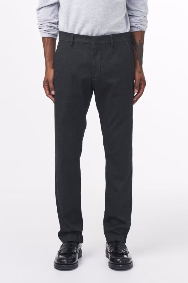 Theo Melange tailored slim Fit Chino black multi