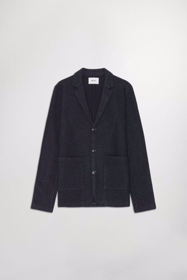 Boiled wool Blazer navy blue - Image 4