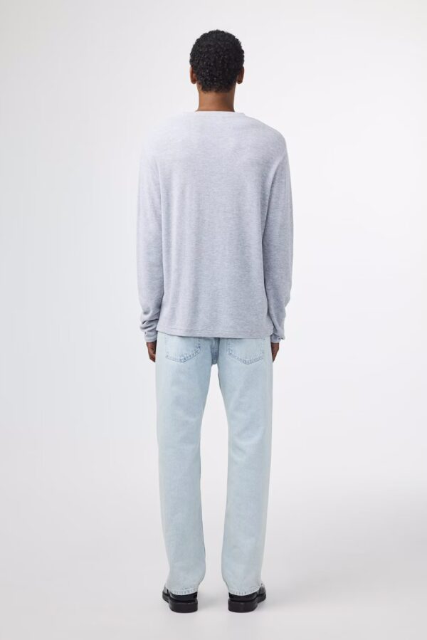 Clive Waffle knit Tee light grey - Image 3