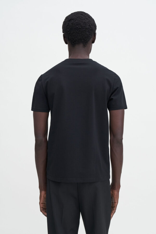 STRETCH COTTON T-SHIRT black - Image 4