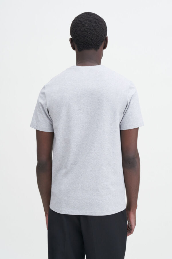 STRETCH COTTON T-SHIRT light grey mel - Image 3