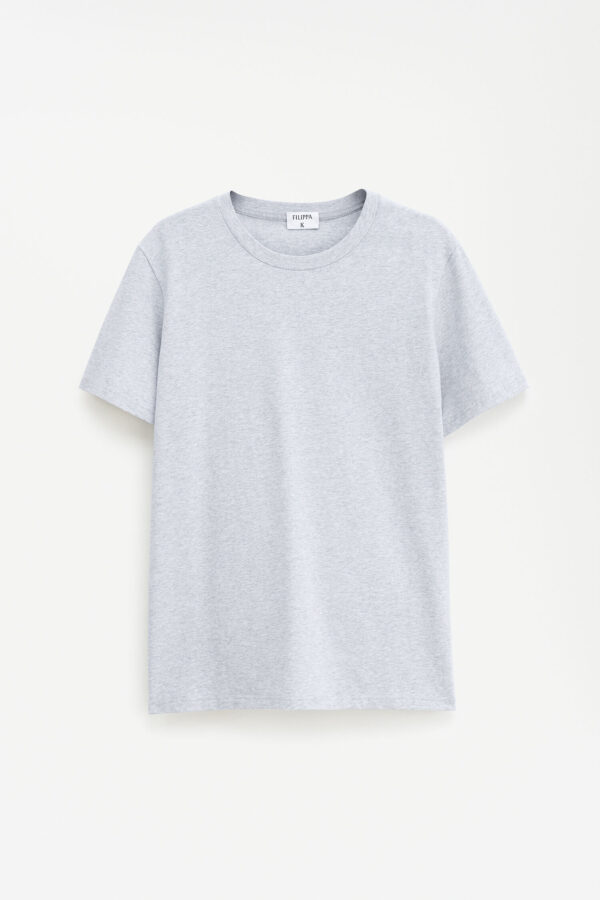 STRETCH COTTON T-SHIRT light grey mel