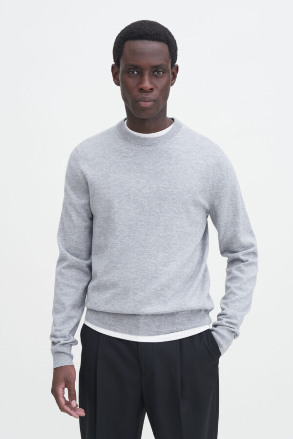 Cotton Merino Sweater light grey mel