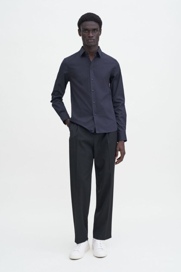 Paul Stretch Shirt navy - Image 2