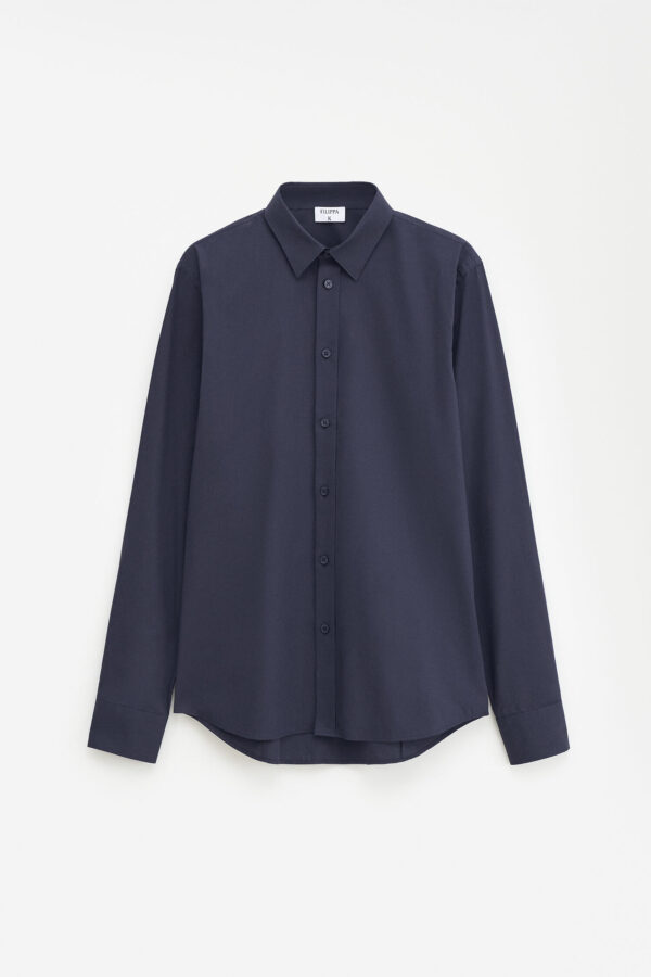 Paul Stretch Shirt navy - Image 4