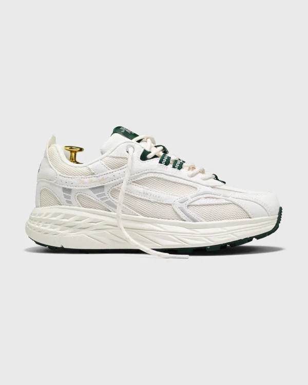 The Re-Run Max Suede white/green