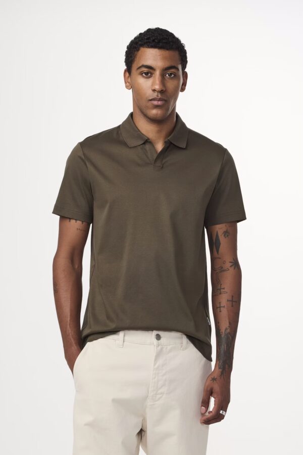 Paul Open-collar Polo capers