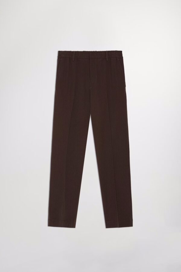 Billie Seersucker Trousers brown stripe - Image 2