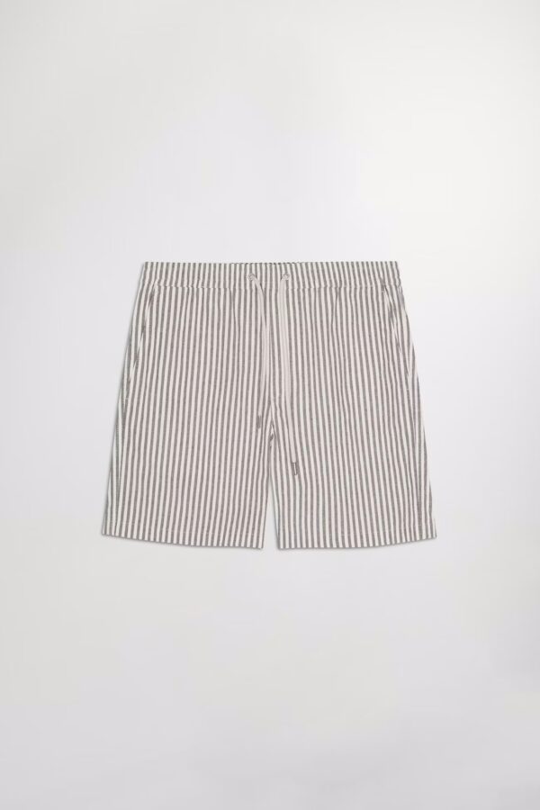 Gregor Drawstring Shorts green stripes