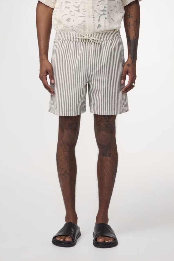 Gregor Drawstring Shorts green stripes - Image 5