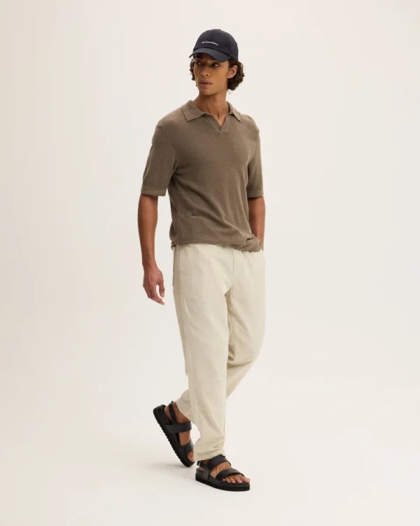 Boucle Knit Polo beige - Image 5