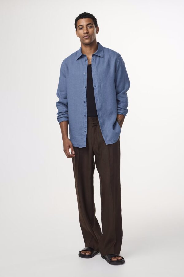 Enzo Linen Shirt BERING SEA - Image 2