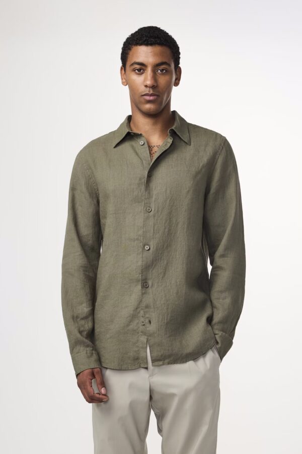 Enzo Linen Shirt CAPERS