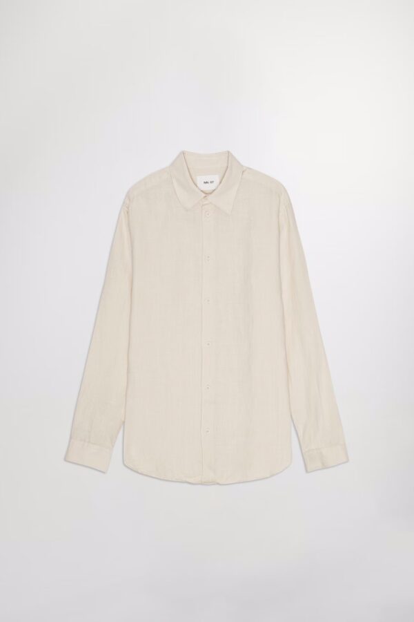 Enzo Linen Shirt ECRU - Image 5