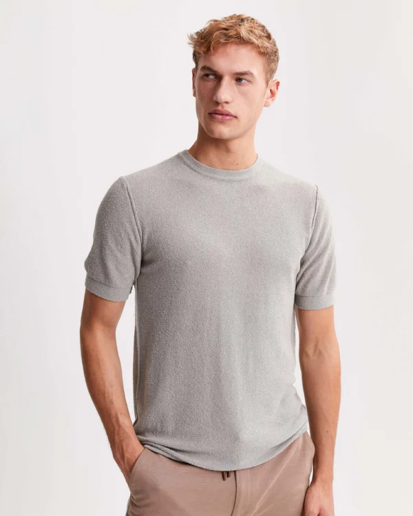 Boucle Knit Tee light grey